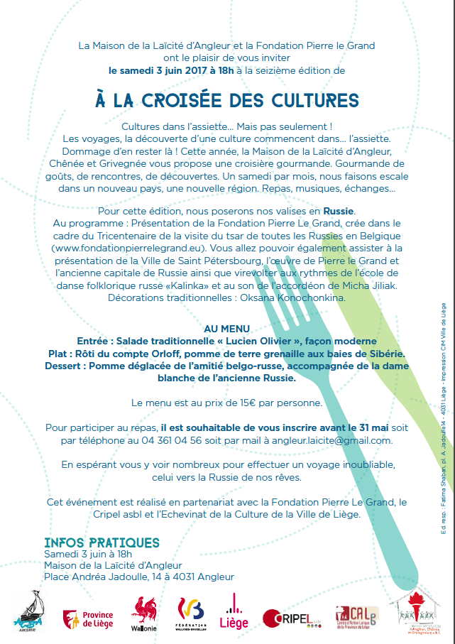 Affiche. Angleur. A la croisée des cultures. Russie. 02. 2017-06-03